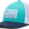 Bright Aqua, White, Collegiate Navy