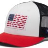 White/Collegiate Navy/Red Spark