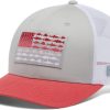 Cool Grey/White/Red Hibiscus