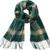 Dark Green Beige Tartan