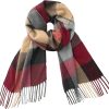 Burgundy Camel Grey Plaid