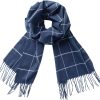 Navy Blue Square Plaid