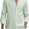 Narrow Striped Green